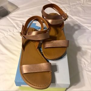 Cityclassified Brand Rose Gold Sandals